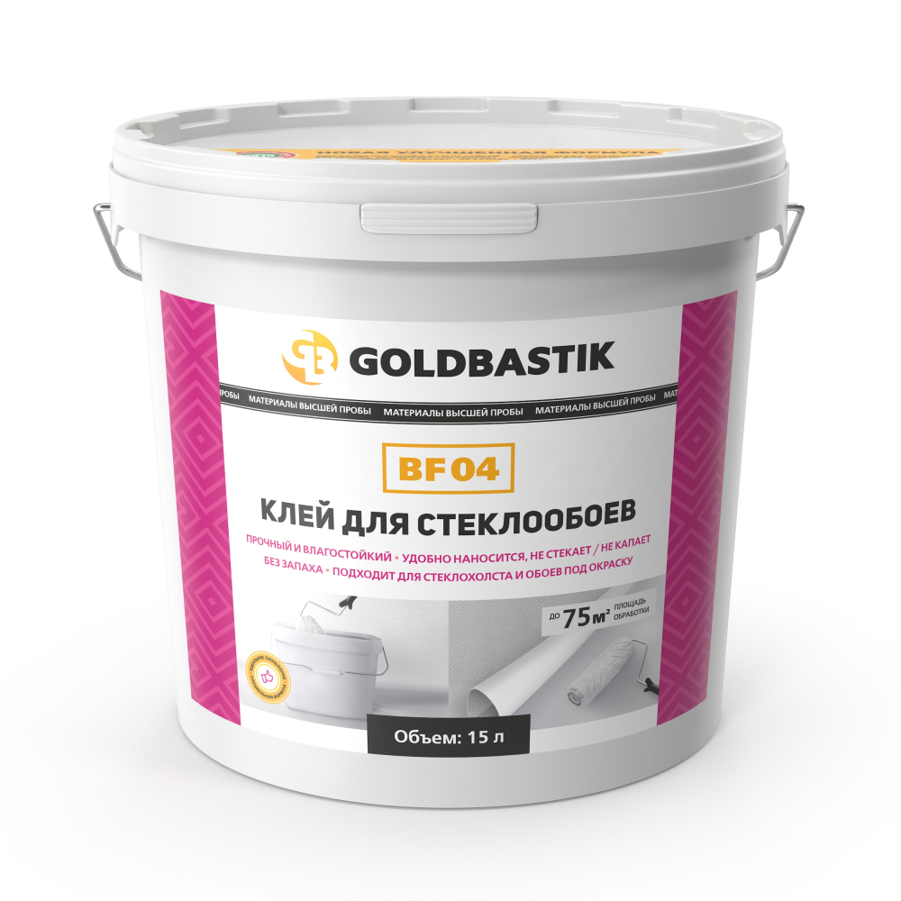 Клей для стеклообоев 15л Goldbastik BF04