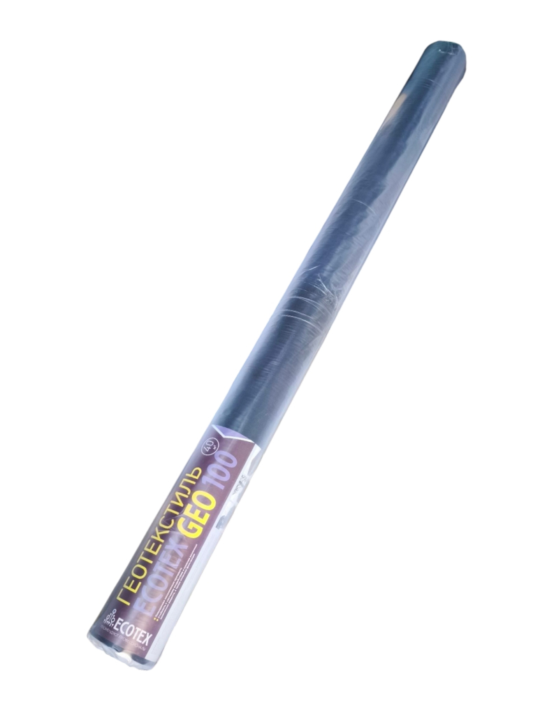 Геотекстиль Ecotex Geo 100 черный, 40м2
