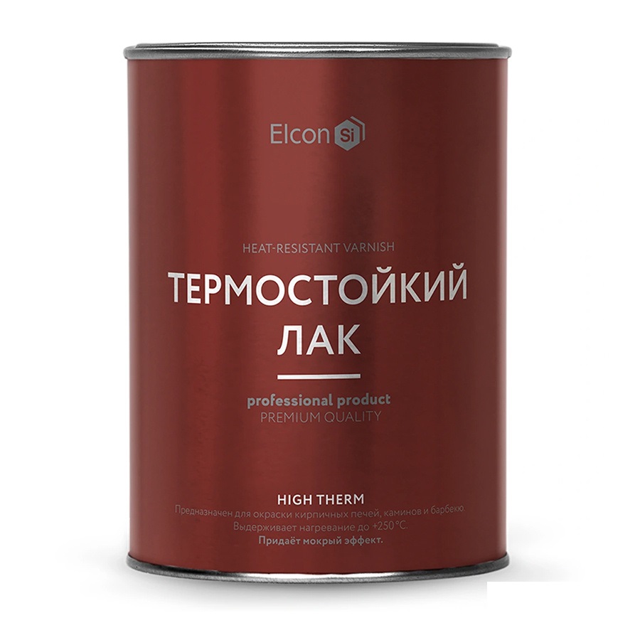 Термостойкий лак Elcon в банках 1л (0.7кг) бесцветный до 250С