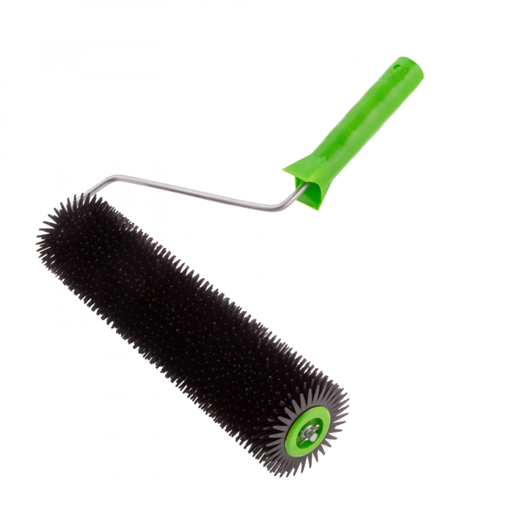 Валик игольчатый для наливных полов, острая игла, 300мм Сибртех