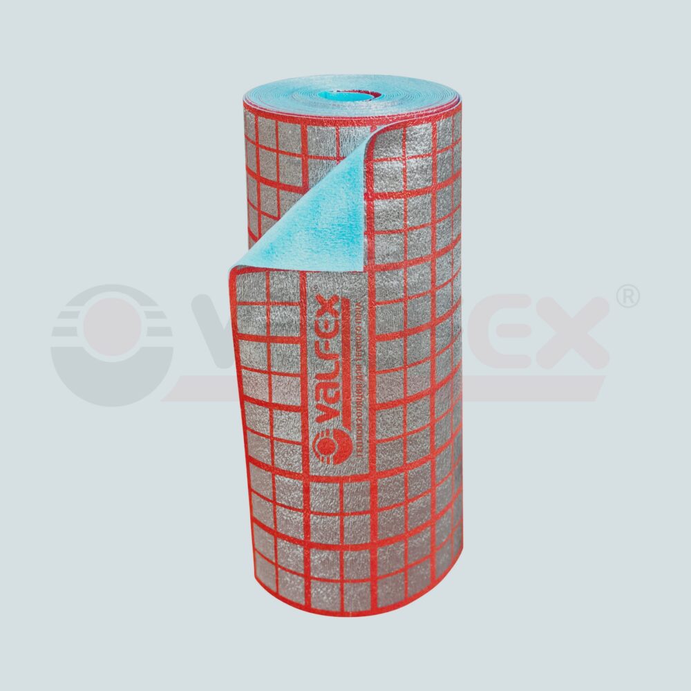 Подложка для теплого пола фольгированная с разметкой VALFEX 3мм 1.2х25м (30м2)