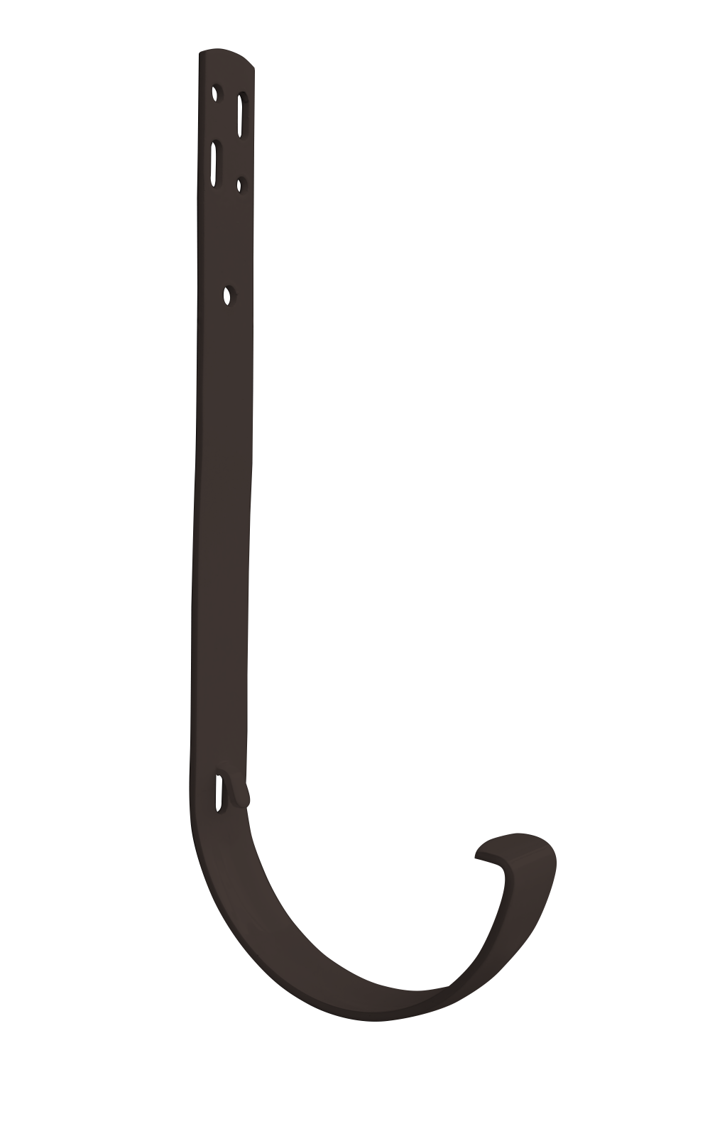 Кронштейн желоба Grand Line металлический коричневый