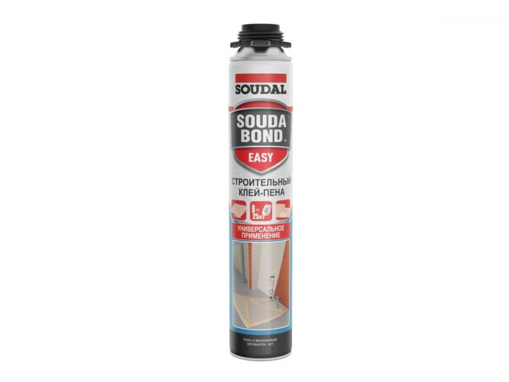 Клей-пена полиуретановая пистолетная «Soudal» Soudabond Easy 750мл