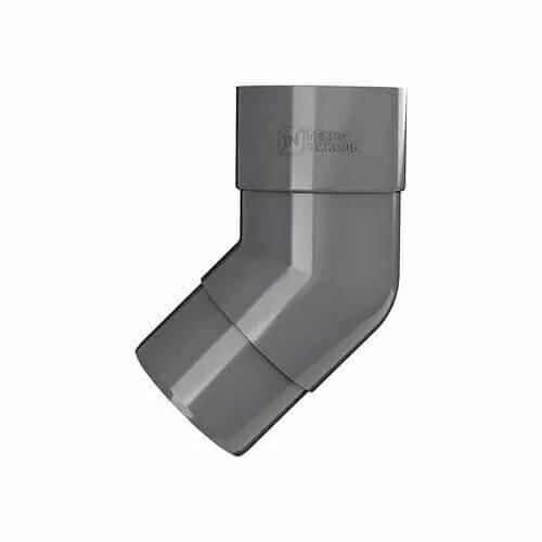 Колено трубы ПВХ ТехноНИКОЛЬ 125/82, 135°, серый графит