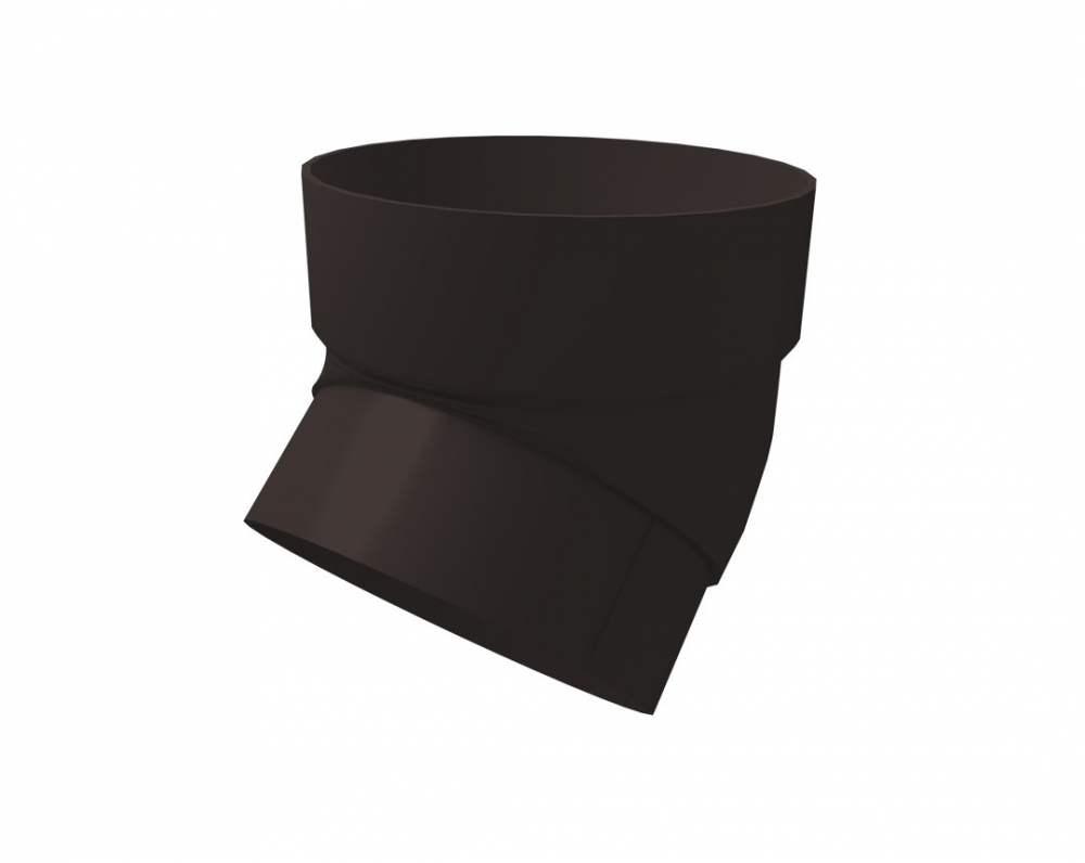 Колено трубы 45 град. ПВХ Grand Line коричневое