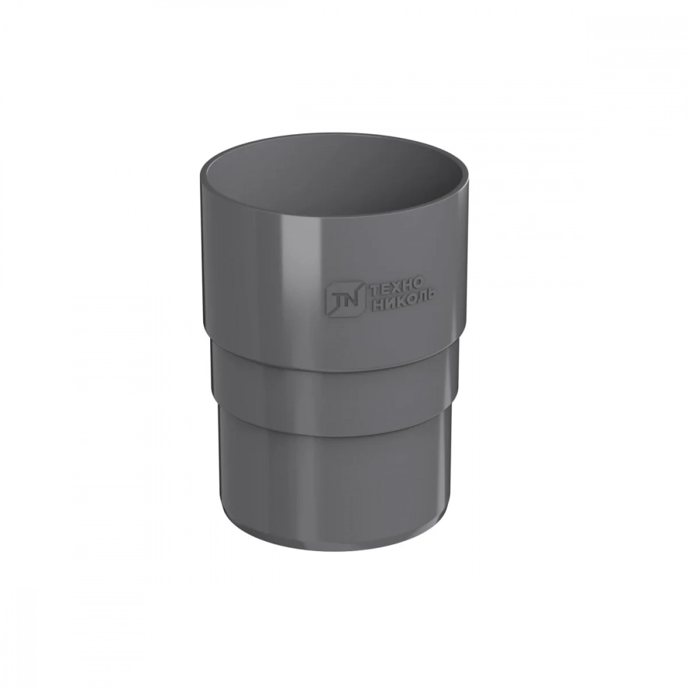 Муфта трубы ПВХ ТехноНИКОЛЬ 125/82, серый графит