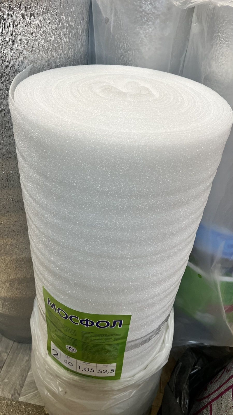 Подложка Мосфол 5,0мм НПЭ 1.05х50м (52,5м2)