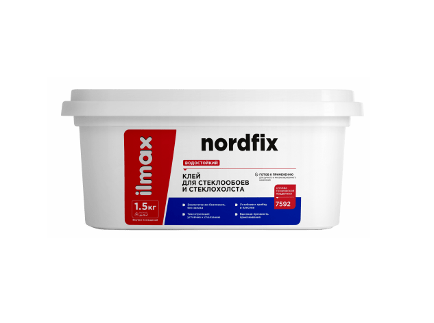 Клей для стеклообоев и стеклохолста ilmax ready nordfix 1.5кг