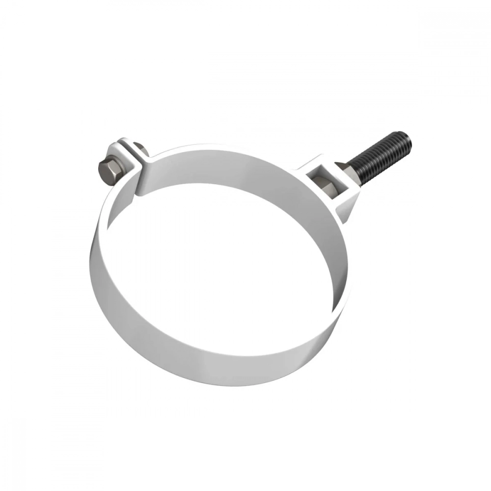 Хомут трубы универсальный ТехноНИКОЛЬ 125/82 с дюбелем L=140 мм, белый