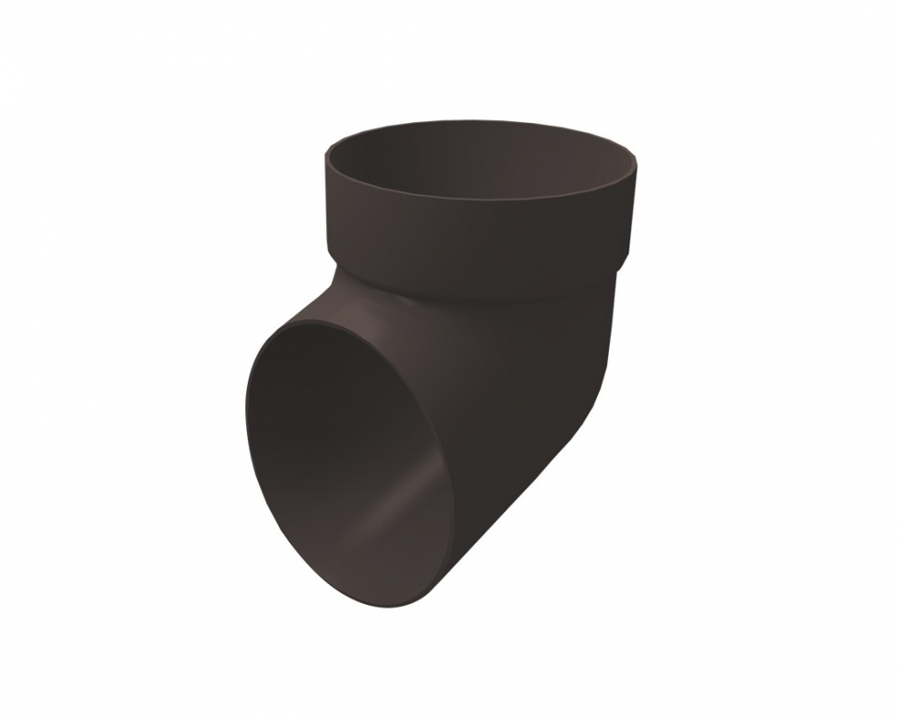 Колено сливное ПВХ Grand Line коричневое