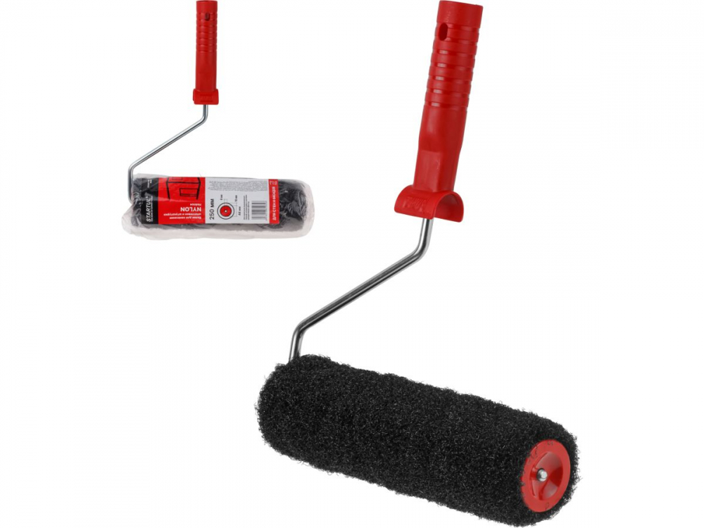 Валик для нанесения шпатлевки и штукатурки 44-250мм с ручкой 8мм STARTUL PROFI