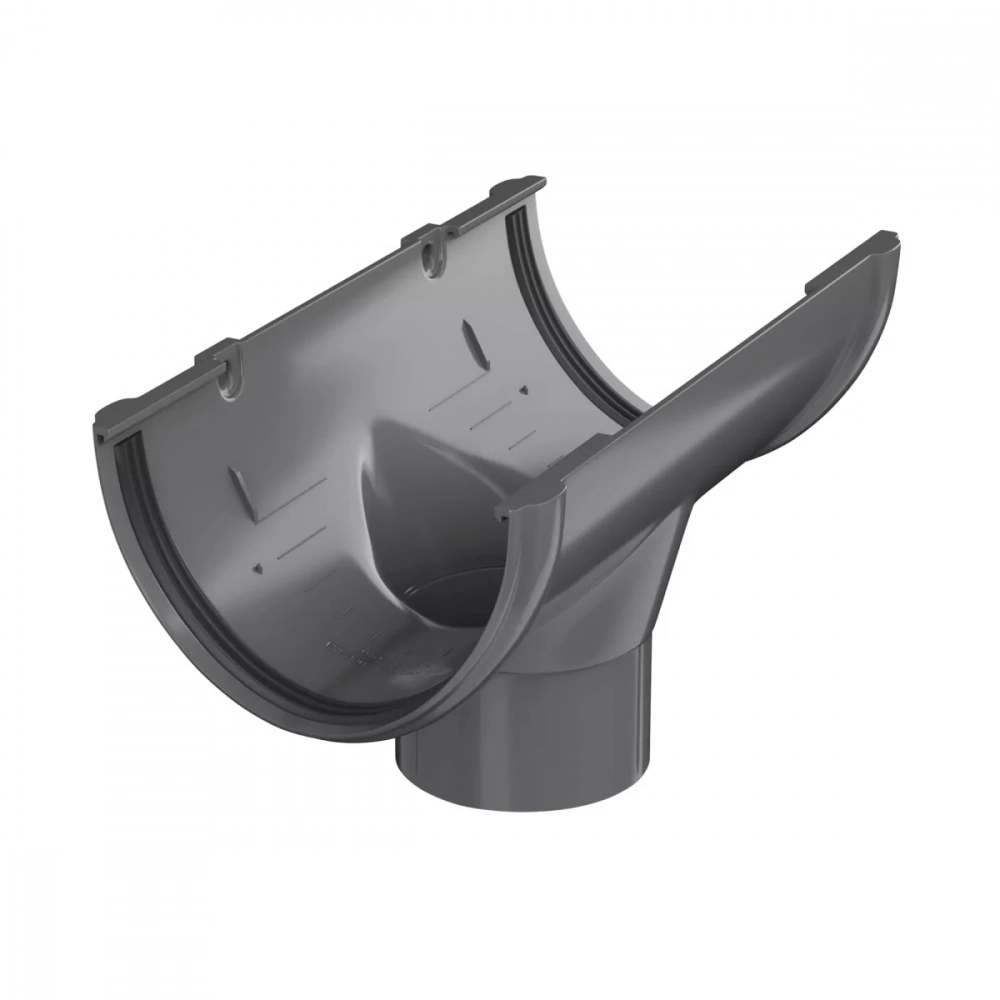 Воронка желоба ПВХ ТехноНИКОЛЬ 125/82, серый графит