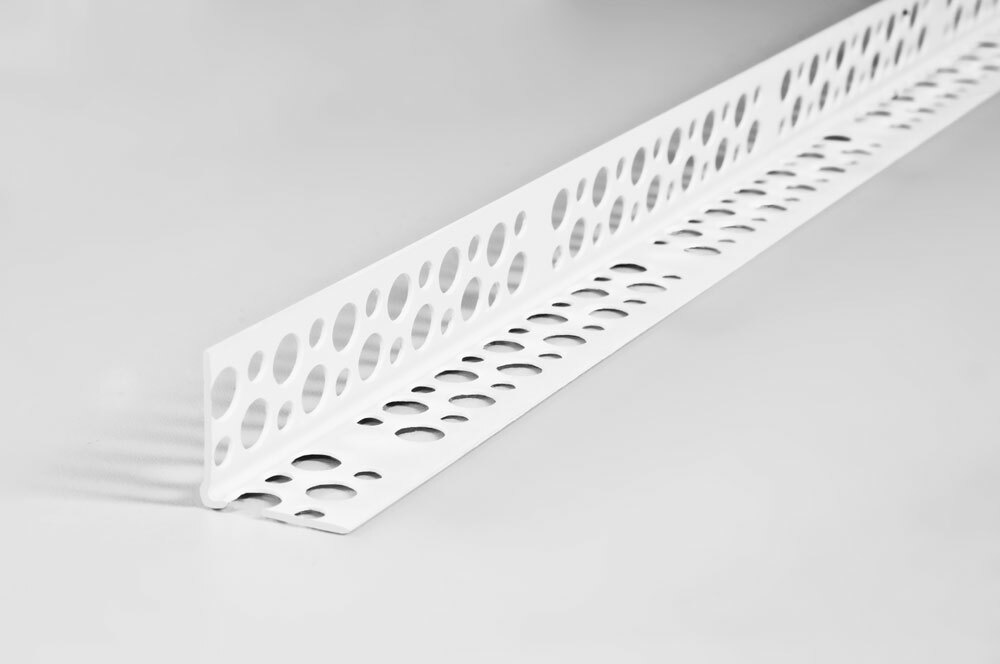 Угол перфорированный ПВХ 23x23x3000 мм