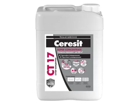 Грунтовка универсальная, суперконцентрат CERESIT CT-17 SUPER CONCENTRATE 2л
