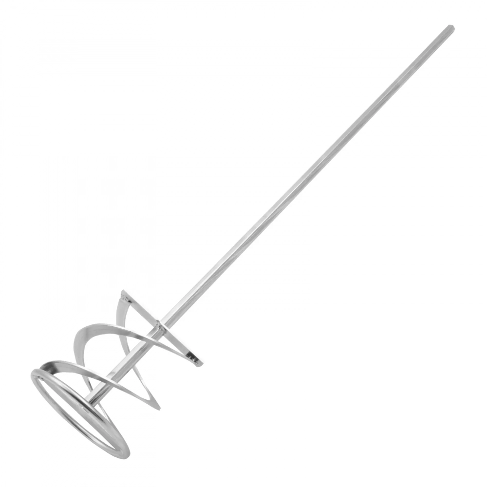 Миксер для красок и штукатурных смесей 80х400мм, оцинкованный, шестигранный хвостовик 10мм Denzel