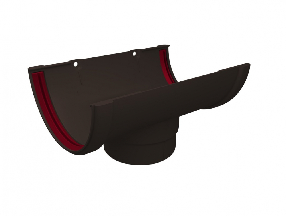 Воронка желоба ПВХ Grand Line коричневая