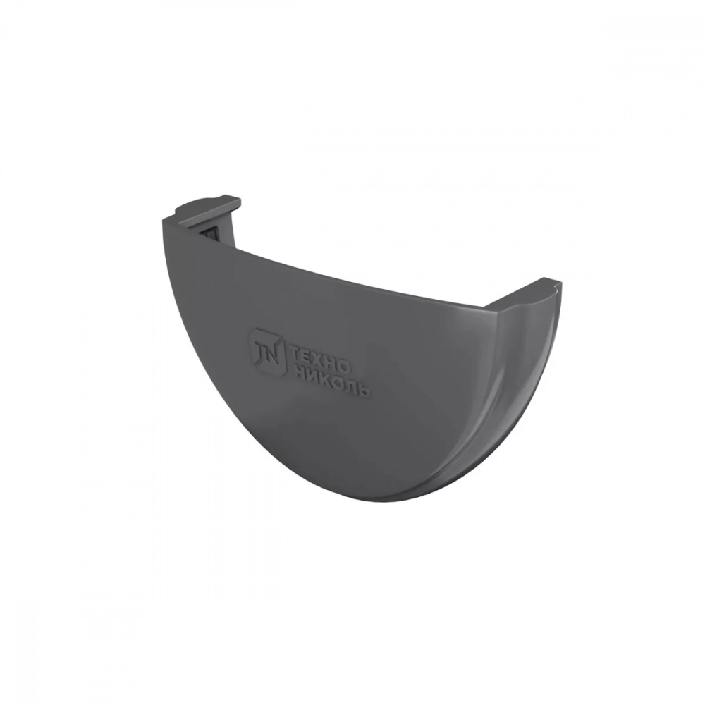 Заглушка желоба ПВХ ТехноНИКОЛЬ 125/82, серый графит